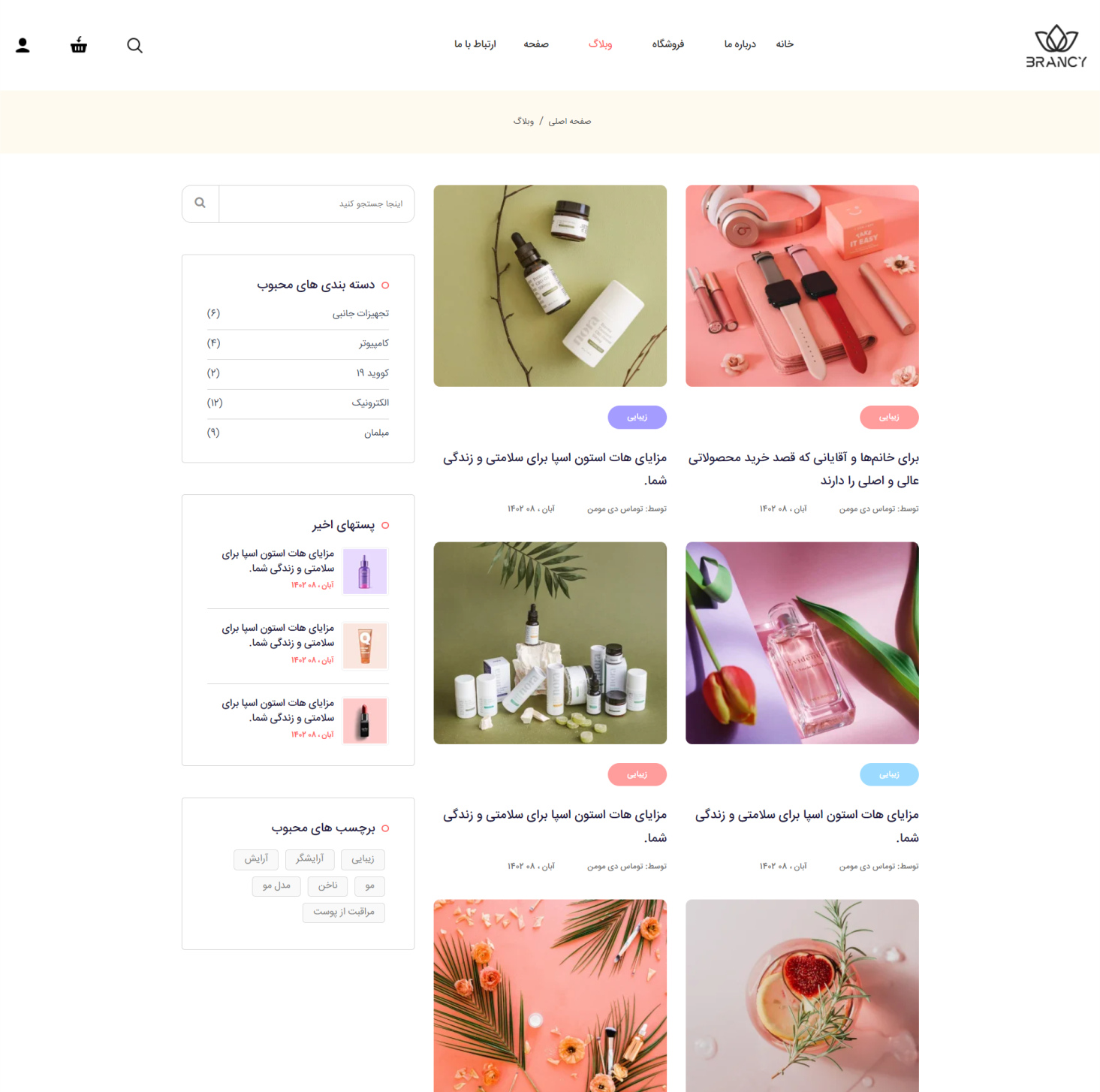 Brancy Care HTML template